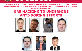 The US Justice Department indicted seven agents of Russia's GRU military intelligence agency as part of a joint crackdown with allies Britain and the Netherlands on a series of major hacking plots attributed to Moscow.