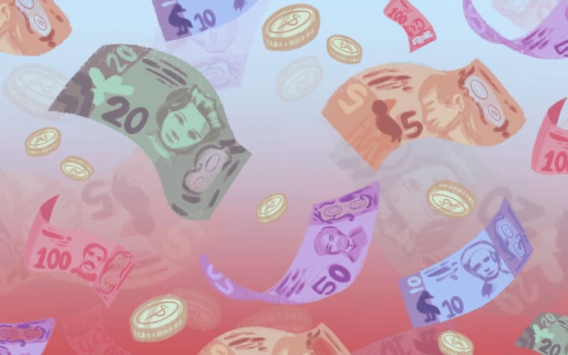 Illustration depicting New Zealand currency
