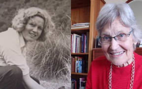 Joan Watson (née Telfer) with the first takahe discovered in Takahe Valley.