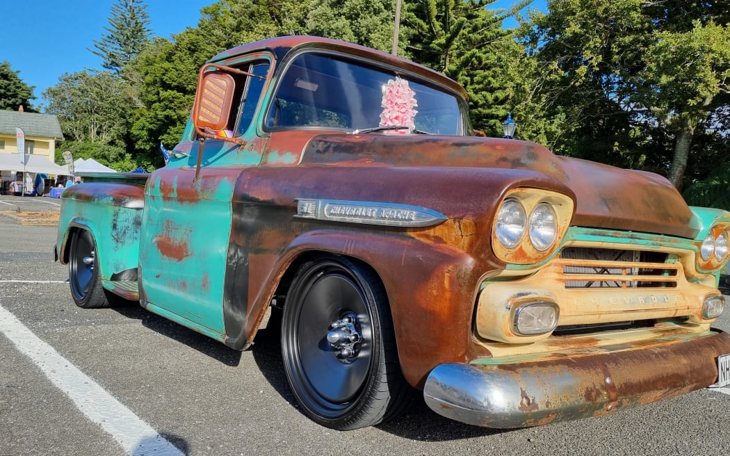 Americarna 2024 in Taranaki is a celebration of American car culture.
Shelley and Mike Bowen's 59 Chevy Apache pick-up truck looks like it did when it first arrived from the United States.