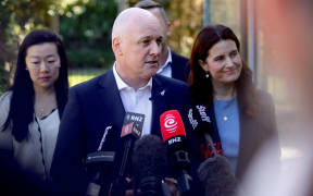 National Party leader Christopher Luxon and deputy leader Nicola Willis.