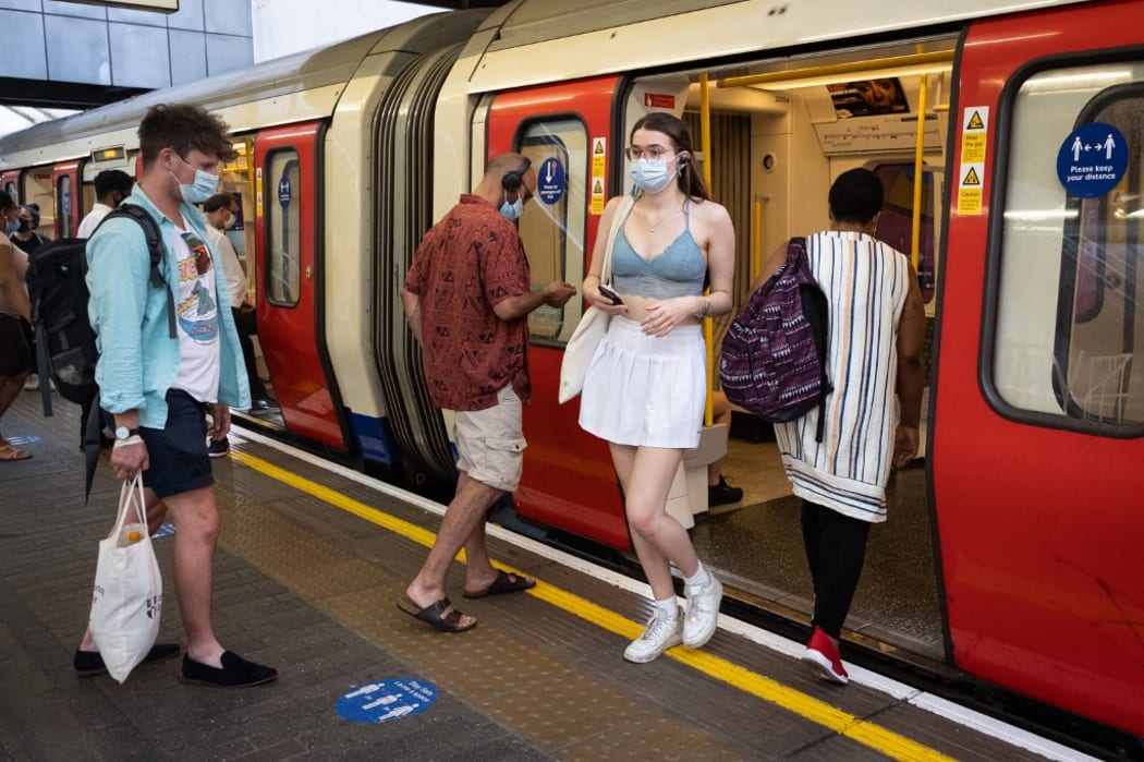 Members of the public use public transport in and around London, UK on Monday 19th July 2021, the so called Freedom Day as Covid 19 restrictions are axed.