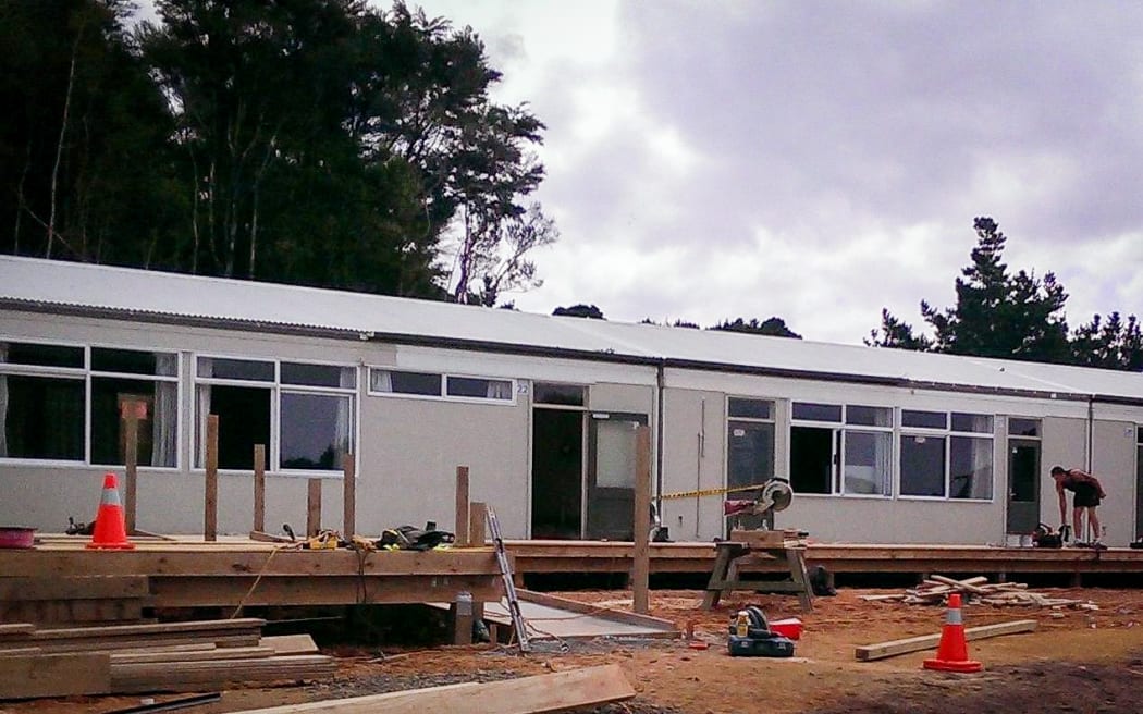 The charter school about a week before opening in February.