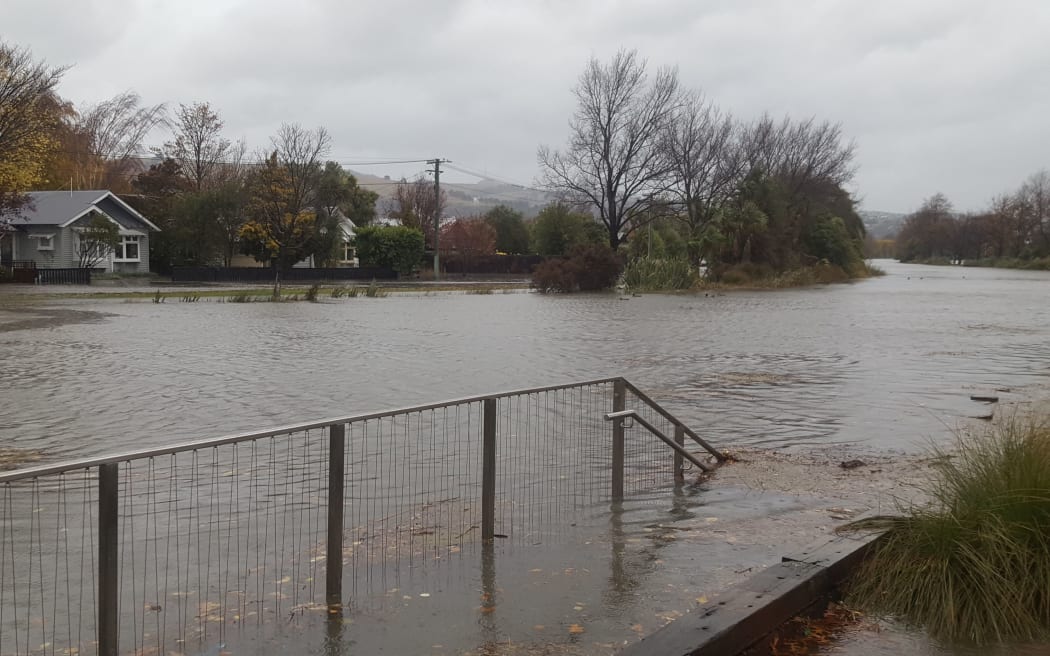 The view over the Heathcote River on to Clarendon Terrace in Christchurch.