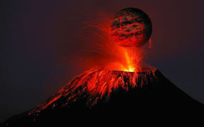A volcano
