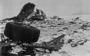 The crashed DC10 Litters the slopes of Mt Erebus. Other pictures and stories. September 21, 2000. (Photo by The Press)
