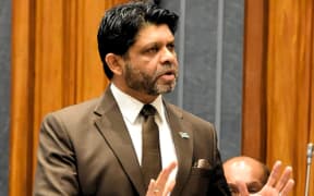 Aiyaz Sayed-Khaiyum during a parliament session 10 February 2022.