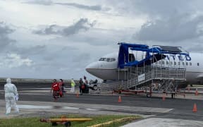 A Marshall Islands repatriation group arrives in Majuro to begin 14 days of quarantine in this file photo from September 2021. The Marshall Islands remains one of the few nations to remain Covid-free during the pandemic due to some of the world’s strictest entry provisions.