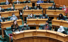 Youth Parliament 2022. Wairarapa Youth MP Meg Hunter and local MP Kieran McAnulty.