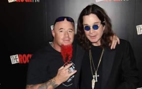 Paul Martin - the Axeman, with Ozzy Osborne