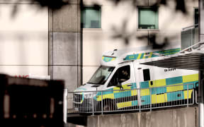 Ambulance parked at Hospital