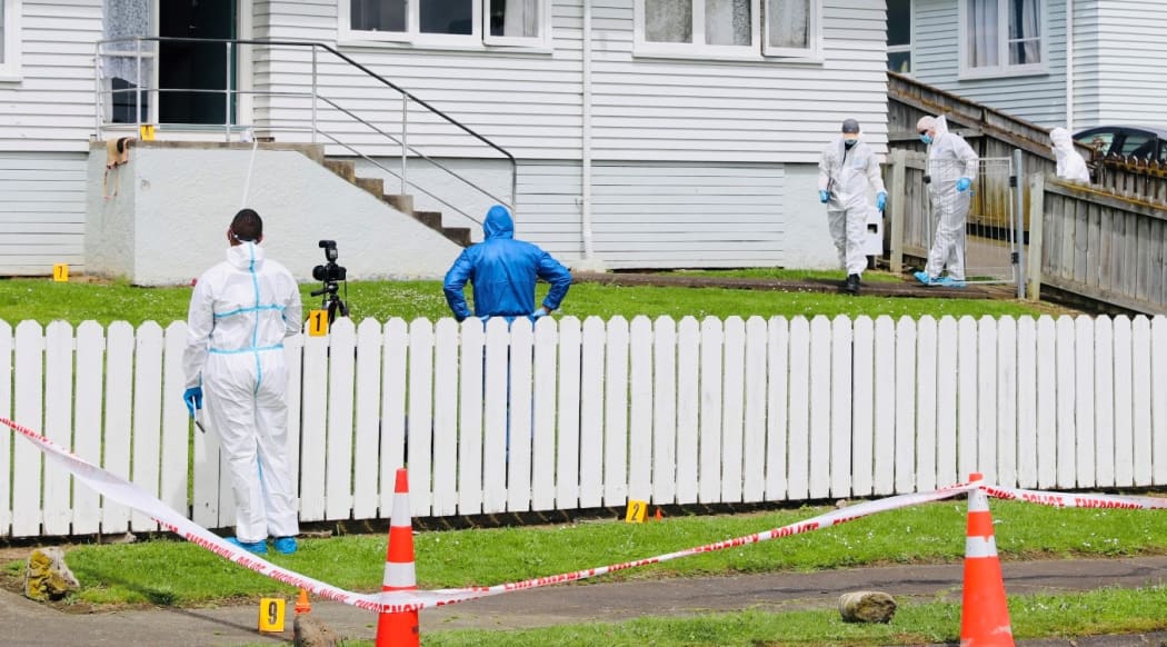 Police investigating at Yates Road, Māngere, where there was a shooting on 3 November.