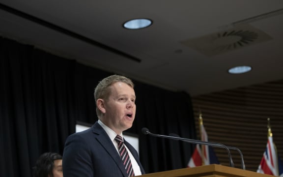 POOL - Covid-19 Response Minister Chris Hipkins during the Covid-19 and vaccines update at Parliament, Wellington, on day 5 of the alert level 4 lockdown  22 August, 2021  NZ Herald photograph by Mark Mitchell
