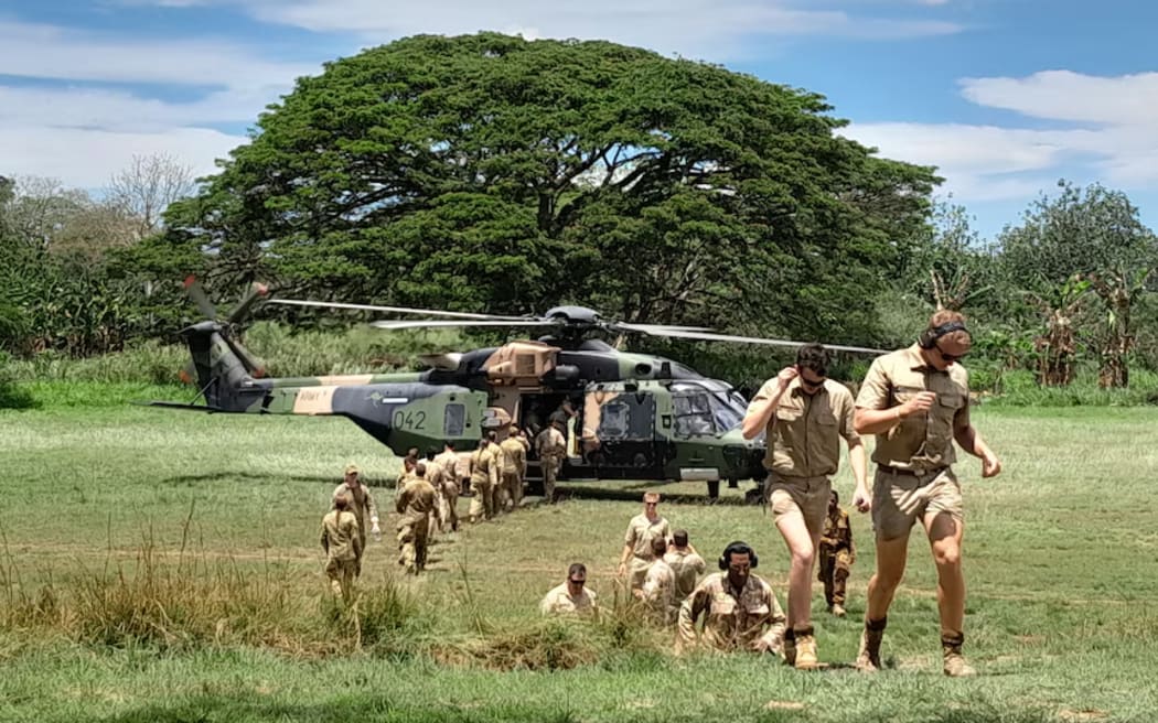 The Australian and Papua New Guinea armies often run joint training programs and military exercises. (Supplied: Department of Defence/LC Riley Blennerhassett)