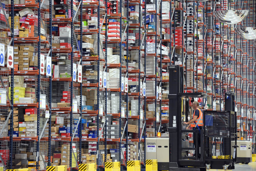 An Amazon warehouse in Germany.