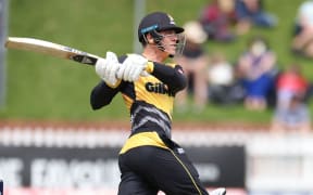 Wellington batsman Finn Allen.
