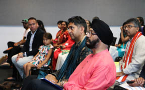 Kawaljit Singh Bakshi, a National list MP based in Manukau East, in the audience at a conference hosted by Hindu Youth New Zealand and New Zealand Hindu Students Forum.