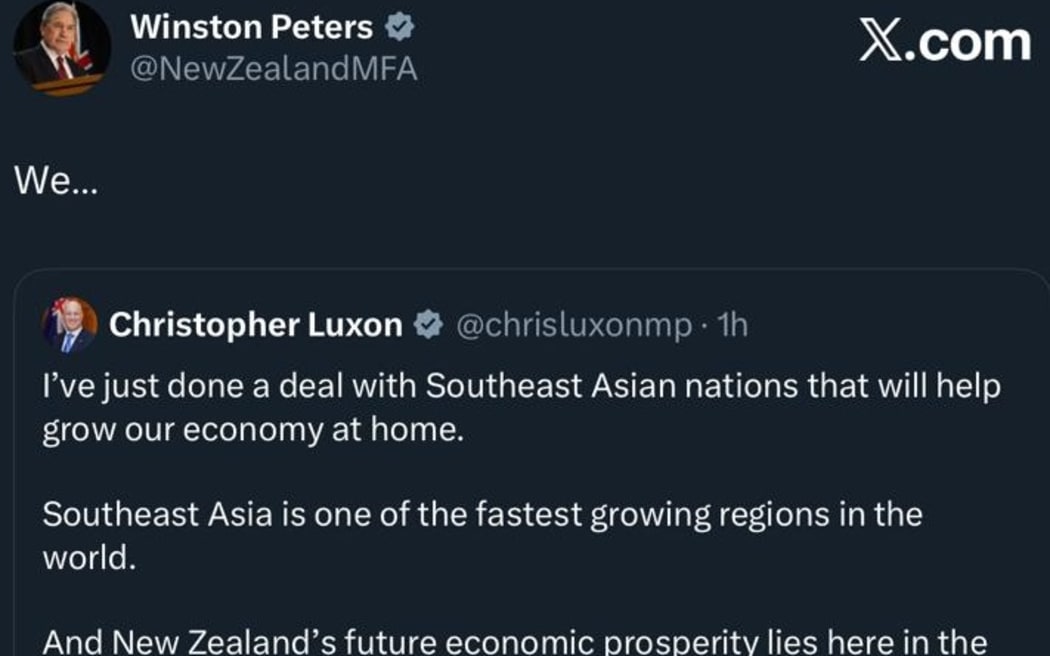 The since-deleted social media post.