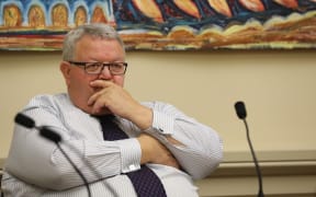 National MP Gerry Brownlee listening to evidence in Select Committee