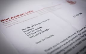 A letter from the Minister of Justice Andrew Little asking the Law Commission for advice on revising abortion law.