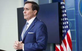 WASHINGTON, DC - JANUARY 04: National Security Council Coordinator for Strategic Communications John Kirby speaks during a news briefing at the White House on January 04, 2024 in Washington, DC. During the briefing Kirby spoke about the U.S. government's belief that Russia was supplied with North Korean ballistic missiles that were used to strike Ukraine.   Anna Moneymaker/Getty Images/AFP (Photo by Anna Moneymaker / GETTY IMAGES NORTH AMERICA / Getty Images via AFP)