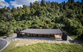 The Ngai Tuhoe meeting house Te Wharehou o Waikaremoana.