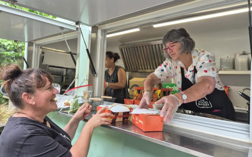 The Foodbasket CHB also has a food truck on site where they serve free kai and hot meals every week.