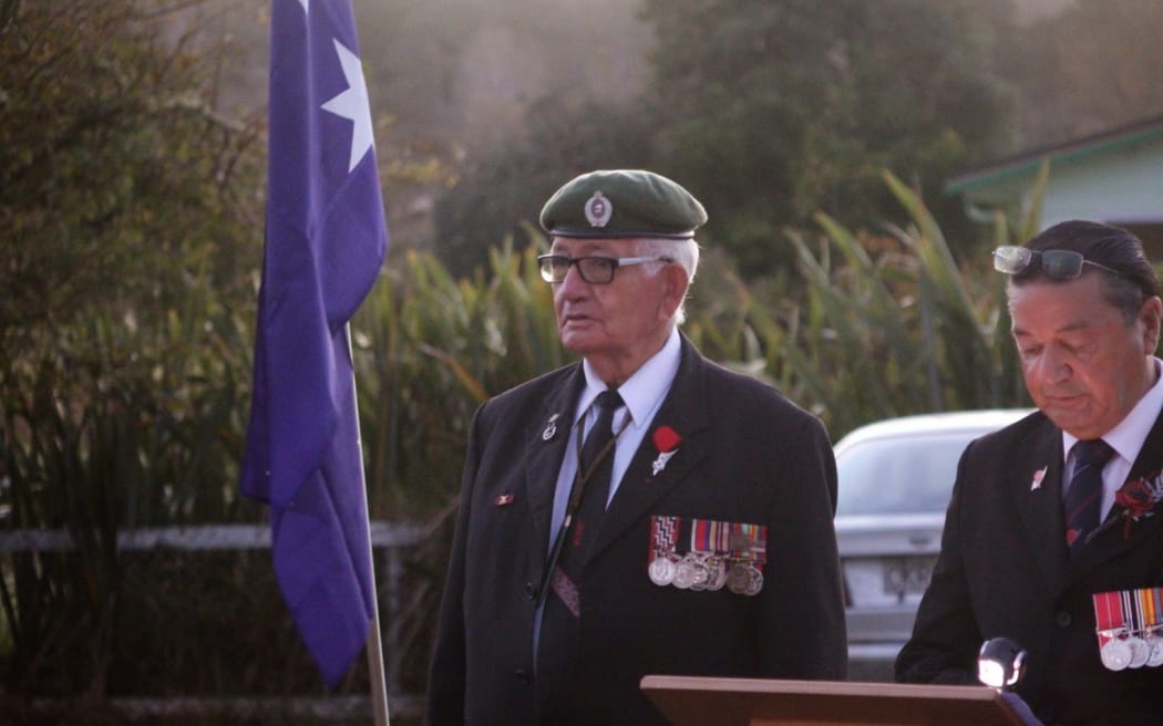 Jim Te Tuhi at Whirinaki dawn parade