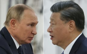 Russian President Vladimir Putin (left) and China's President Xi Jinping (right) met on the sidelines of the Shanghai Cooperation Organisation (SCO) leaders' summit in Samarkand, Uzbekistan on 15 September, 2022.