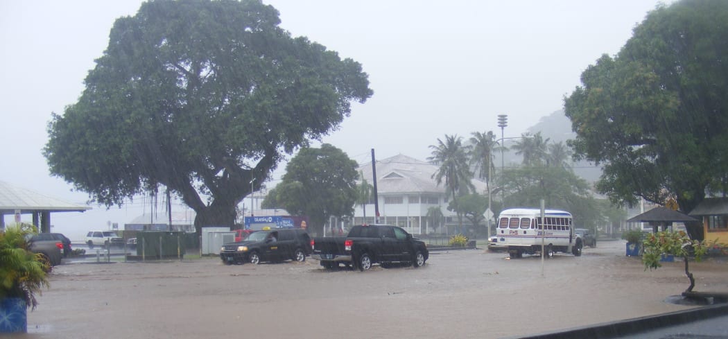 Flooding in Fagatogo Village, American Samoa