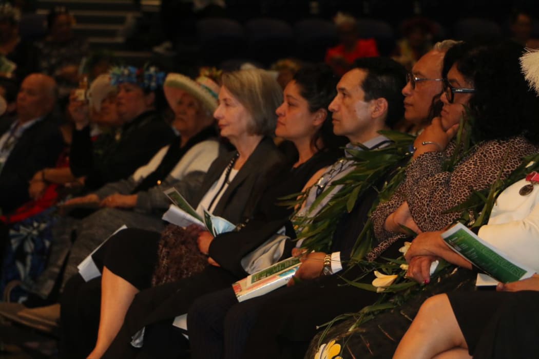 The family of Dr Joe Williams at his memorial service.