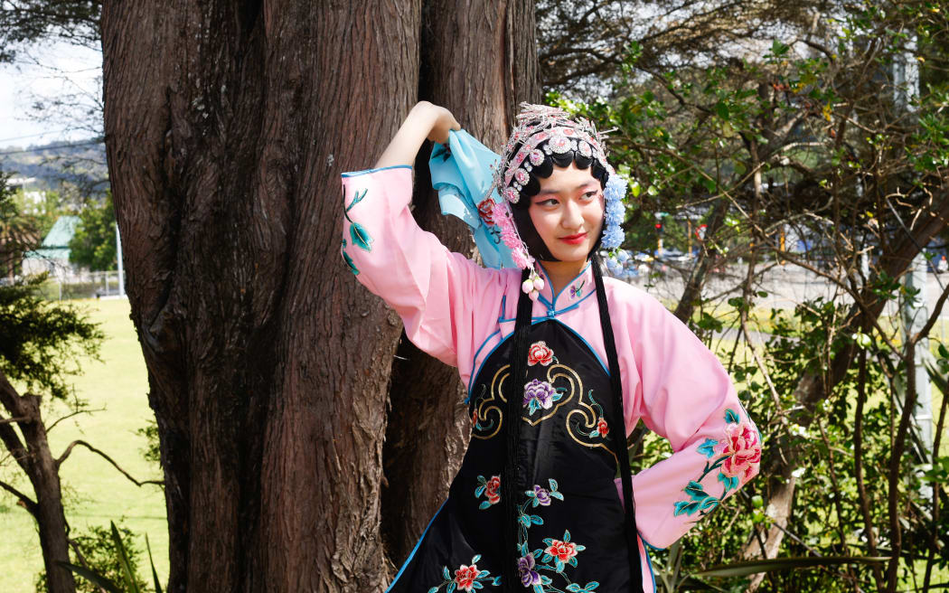 Seventeen-year-old Jiaye Chen will also perform at this year’s Auckland Lantern Festival, portraying the role of Qingyi (Middle-aged Woman).