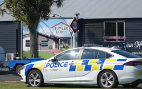 Fowler Homes Bell Block office was under police guard.