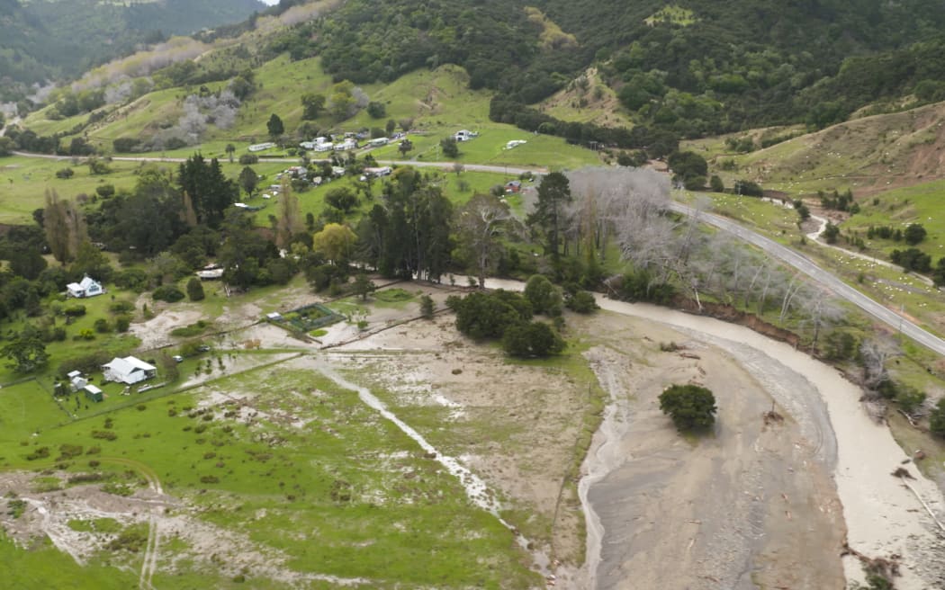 Floods engulf farmland along East Cape