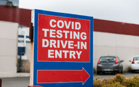 Wellington Covid-19 testing station on 23/8/2021.