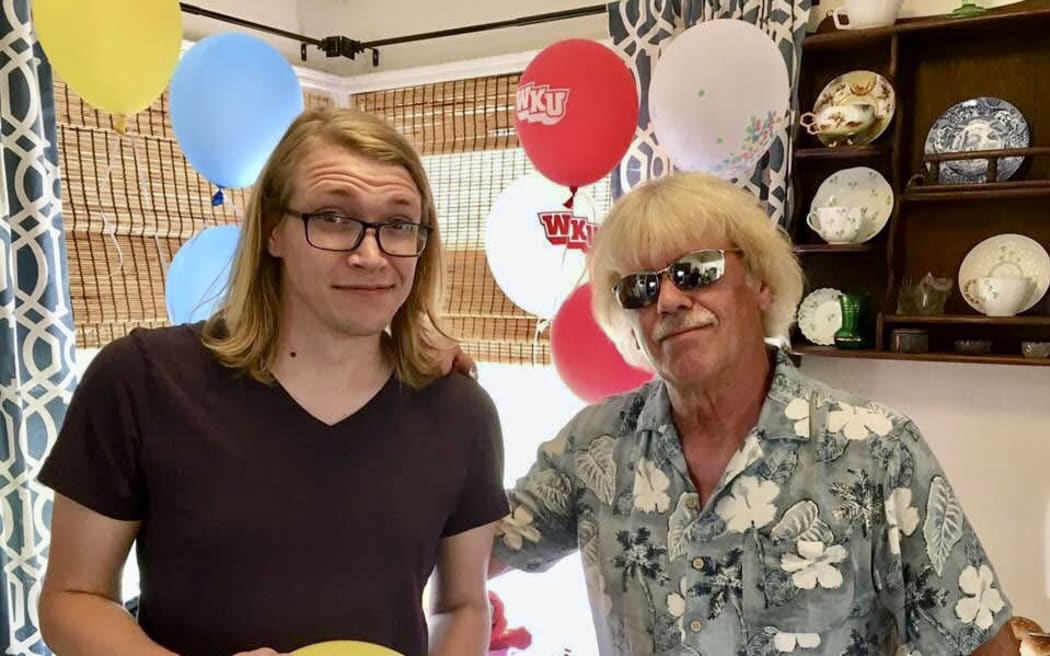 From left, Kyle Whorrall and his father John Whorrall.