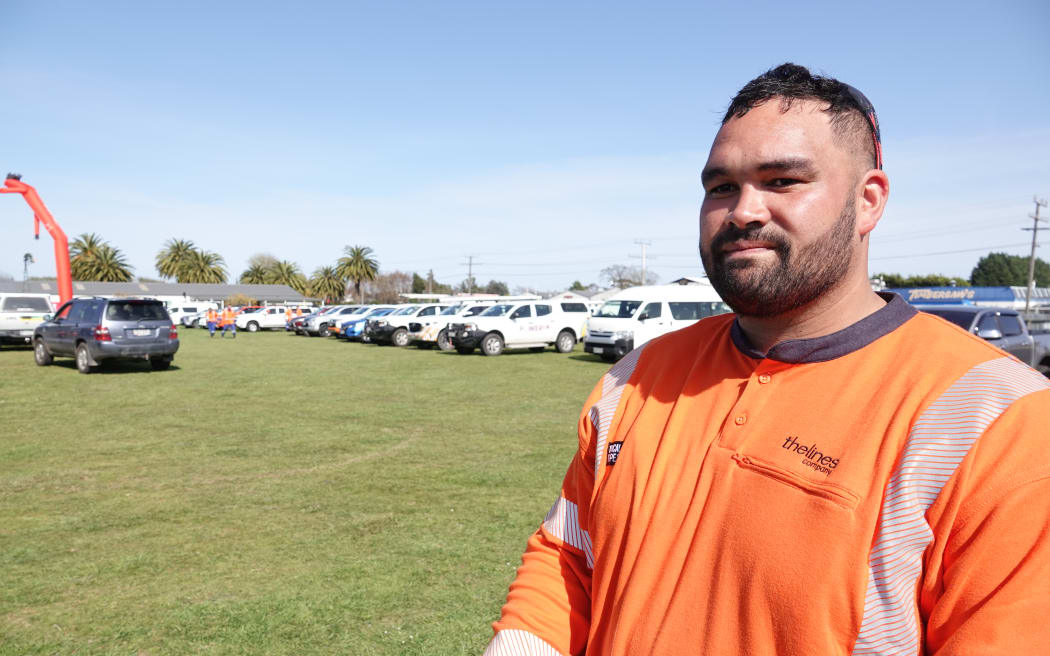 Dion Adams says the hot sunny conditions are just like at home in Taumarunui.