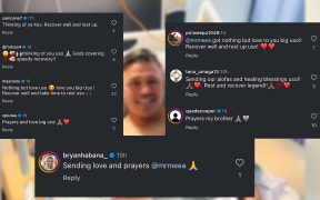 Composite image of comments from Keven Mealamu's Instagram account