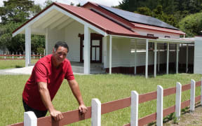 Paora Glassie, Civil Defence lead for Ōtetao Reti Marae at Punaruku on Northland’s storm-ravaged east coast.