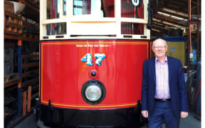 Alan Curtis who started driving trams at MOTAT in 1967.