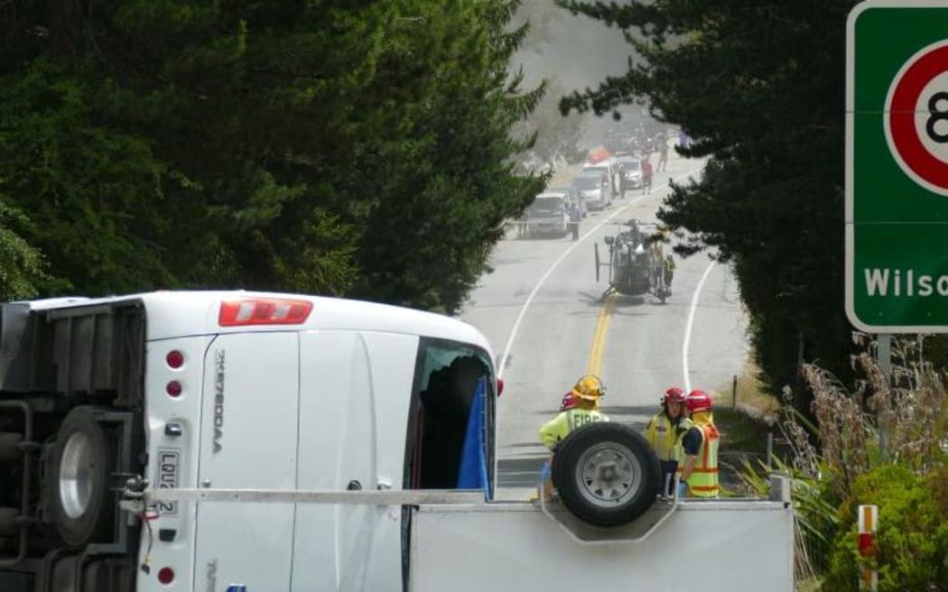 Glenorchy-Queenstown Road bus crash involving 20 people