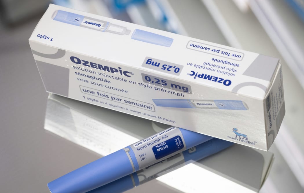(FILES) This photograph taken on February 23, 2023, in Paris, shows the anti-diabetic medication "Ozempic" (semaglutide) made by Danish pharmaceutical company "Novo Nordisk". Surging demand for diabetes and weight loss drugs Ozempic and Wegovy has propelled Danish pharma group Novo Nordisk to the top spot as Europe's most valuable company, giving Denmark's economy a major makeover. (Photo by JOEL SAGET / AFP)