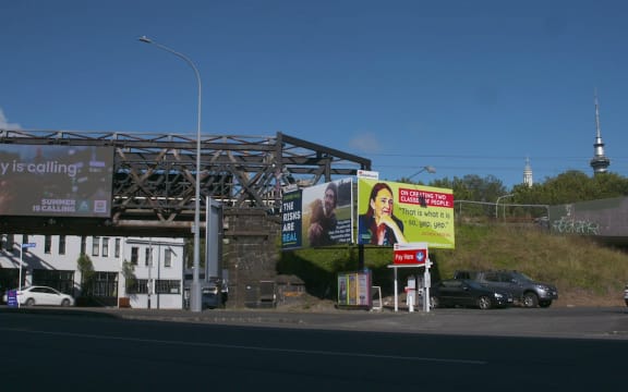 An anti-vaccination billboard being investigated by the Advertising Standards Authority.