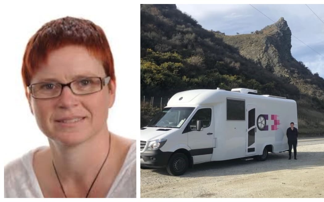 Headshot of Dr Helen Paterson and the Women's Health Bus