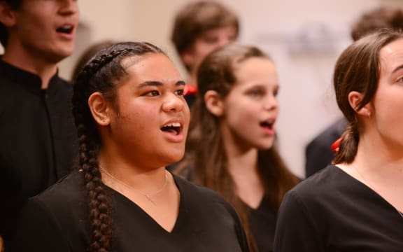 Members of the NZ Secondary Students' Choir 2023-24