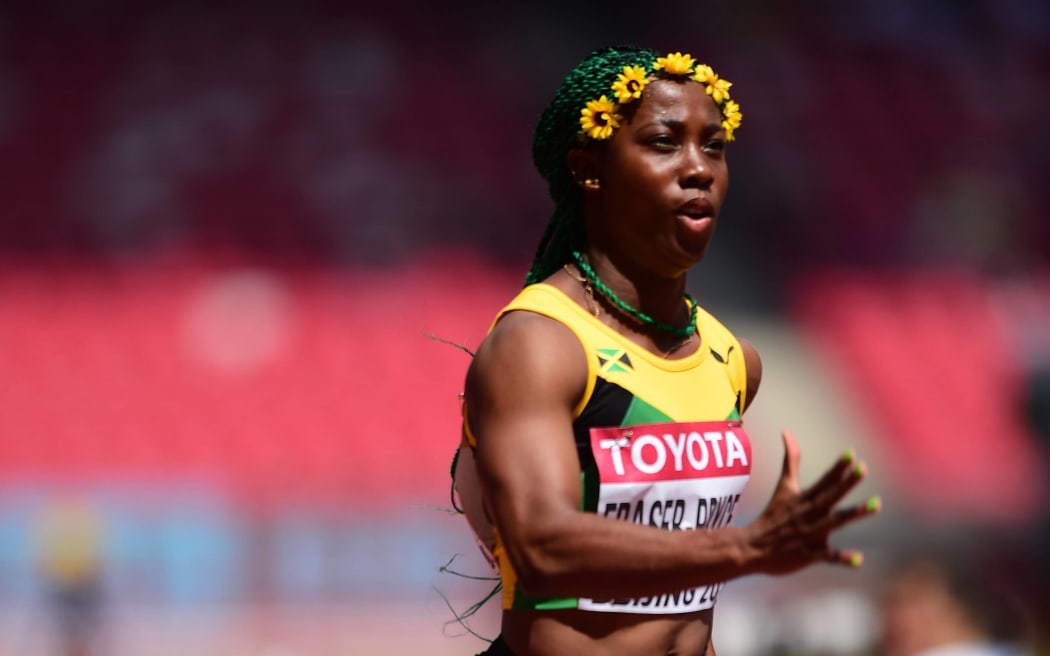 Jamaican sprinter Shelly-Anne Fraser-Pryce 2015.
