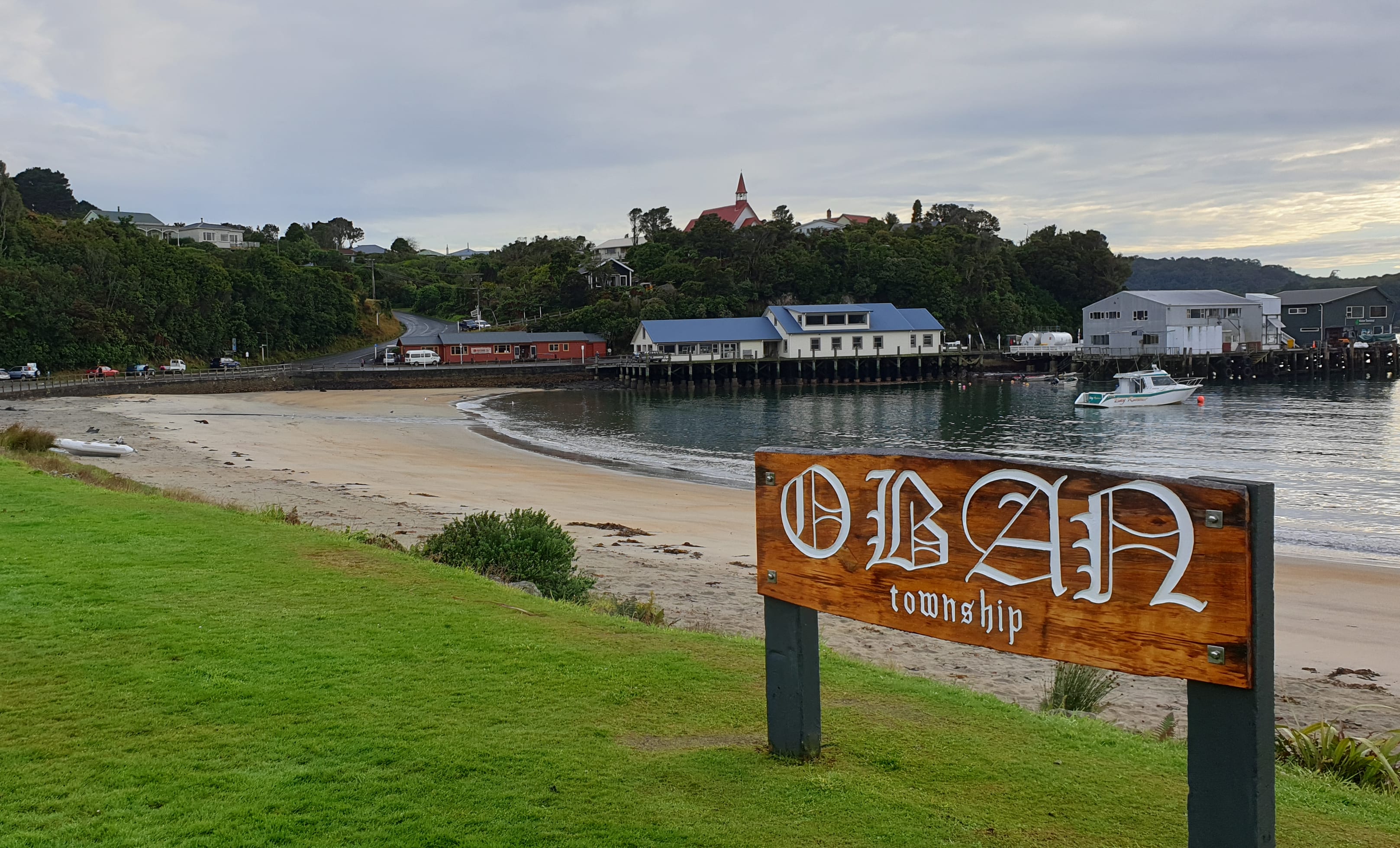 View of harbour from Stewart Island's Oban.
