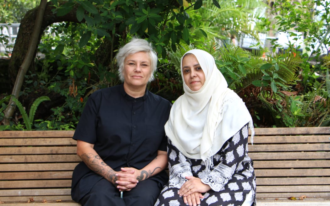 University of Auckland chaplains Petra Zaleski and Shahela Qureshi.