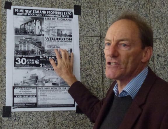 John Minto launched his mayoral campaign with pledges on affordable housing.