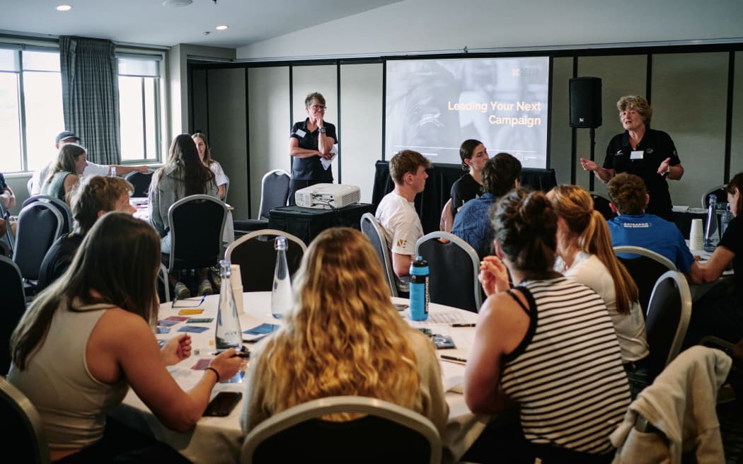 Christine Arthur from High Performance Sport New Zealand at the Crossroads Conference.